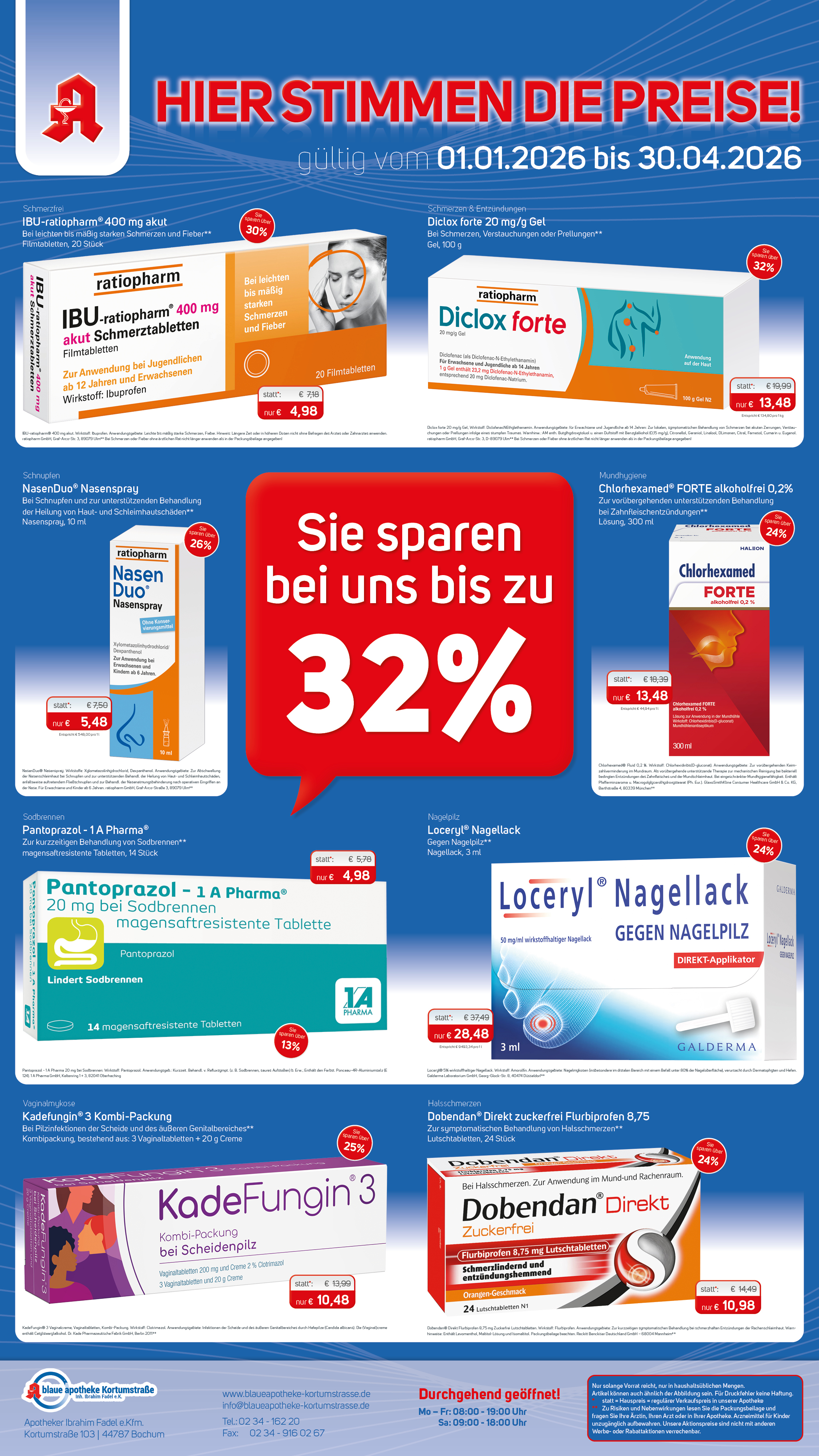 Aktuelle Angebote Blaue Apotheke